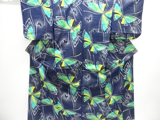 JAPANESE KIMONO / BUTTERFLY PATTERN YUKATA / BUTTERFLY PATTERN